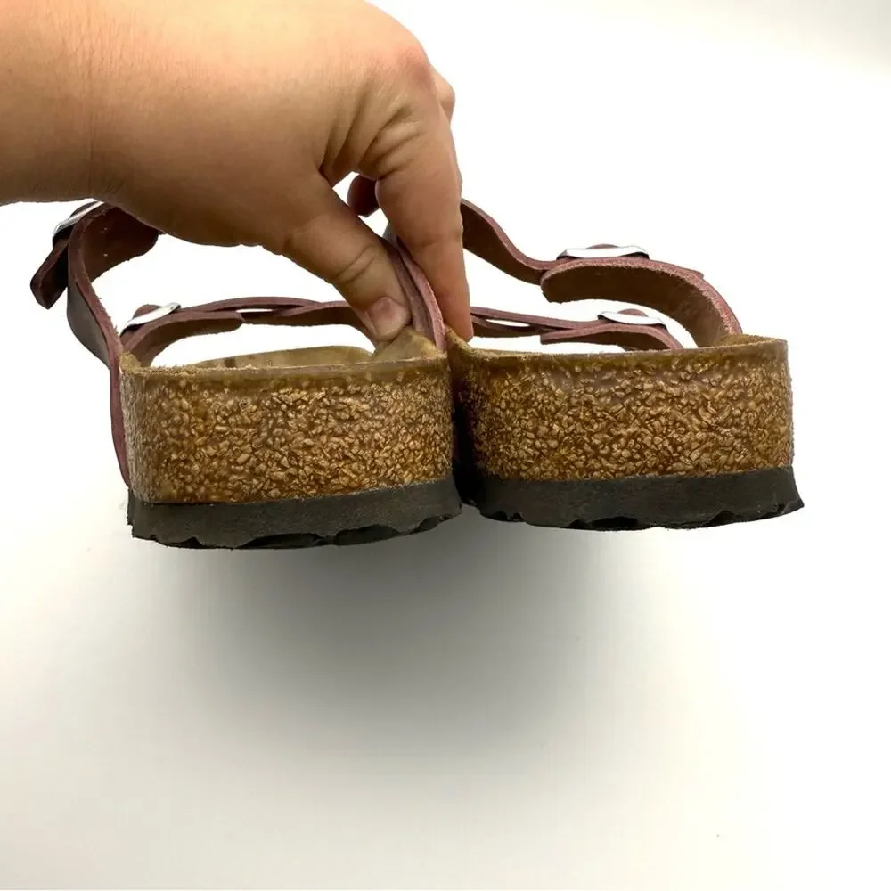 Birkenstock Franca Oiled Leather Sandal Lavender Blush EU 40 US L9 Narrow - Picture 4 of 14